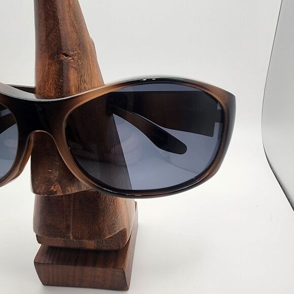 Solar Shield Brown & Black Polarized Sunglasses - Picture 3 of 12